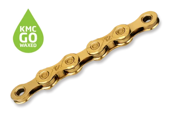 KMC X12, Gold, Waxed Chain - Uccello Cycles